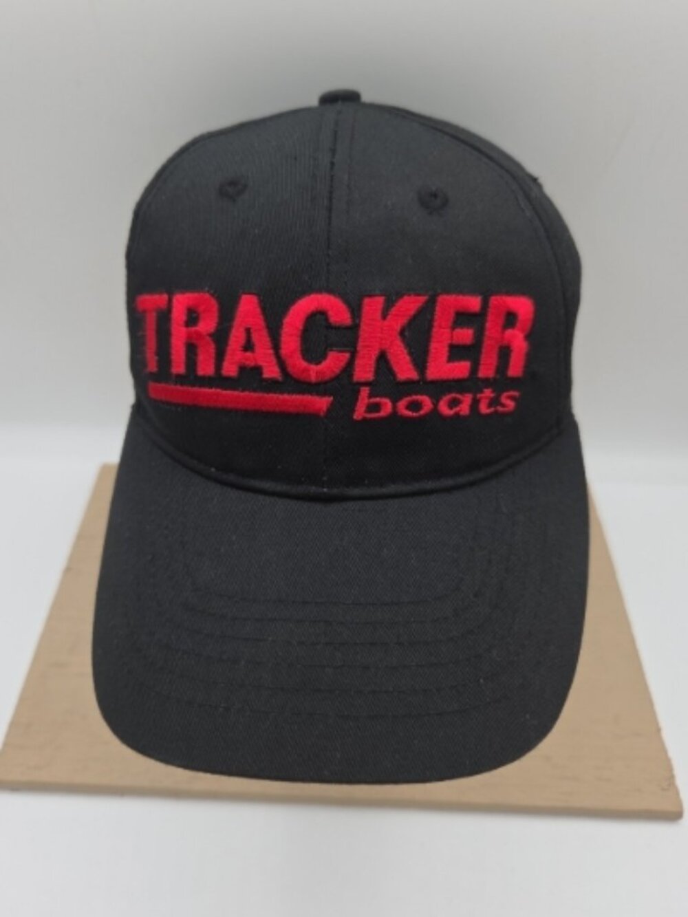 Tracker Boats Snapback Hat Black Red Embroidered Cap America
